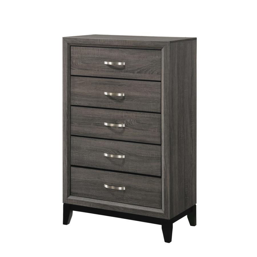 Watson Grey Twin Bed 5 Pc Set - MyWaynesHome #