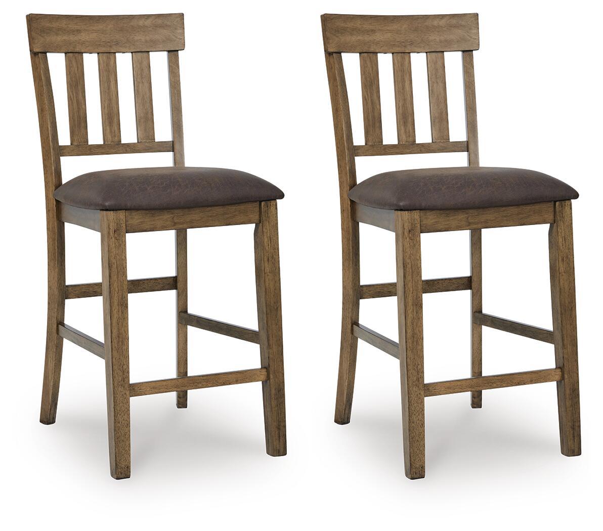 Urbinforte - Upholstered Barstool (Set of 2) - Light Brown