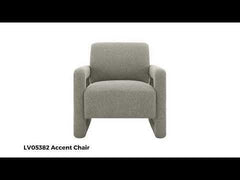 Glenda - Accent Chair - Gray Chenille