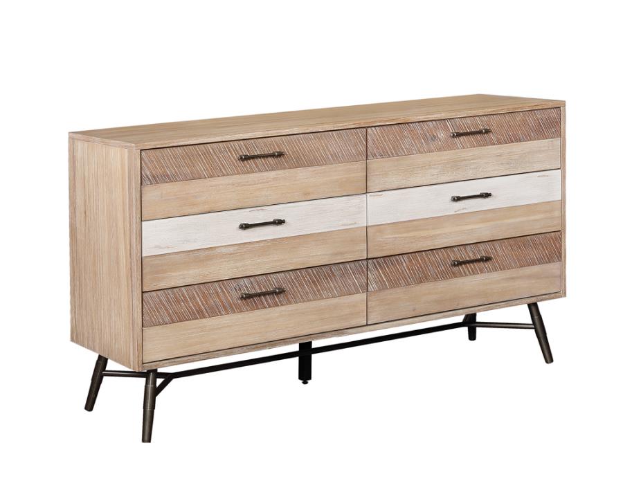 Marlow Brown Queen Bed 5 Pc Set - MyWaynesHome #