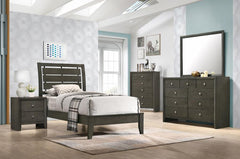 Serenity Grey Twin Bed 5 Pc Set - MyWaynesHome #