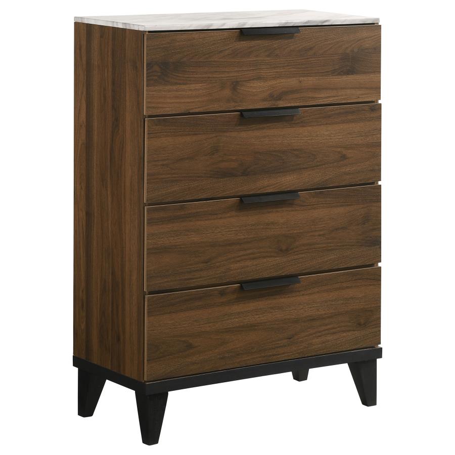 Mays Brown Eastern King Bed 5 Pc Set - MyWaynesHome #
