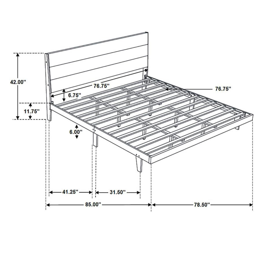 Mays Grey Eastern King Bed - MyWaynesHome #