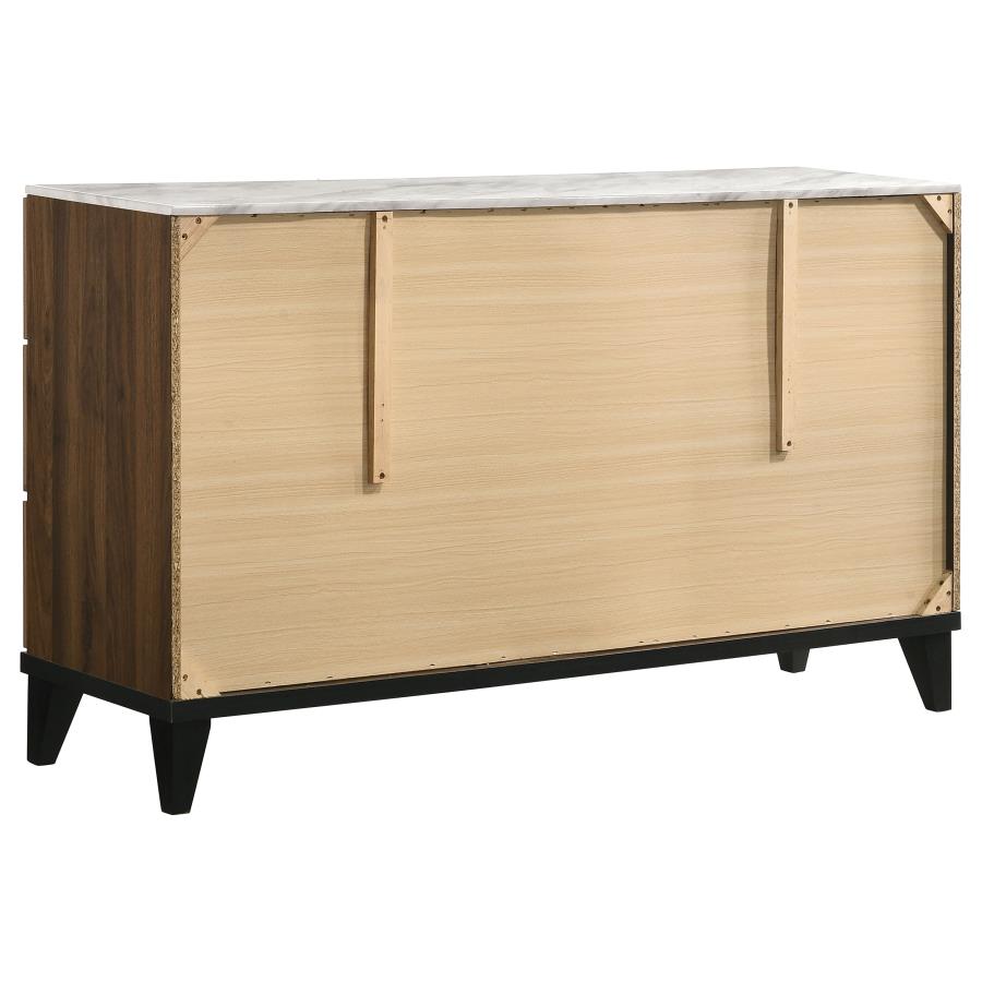 Mays Brown Queen Bed 4 Pc Set - MyWaynesHome #