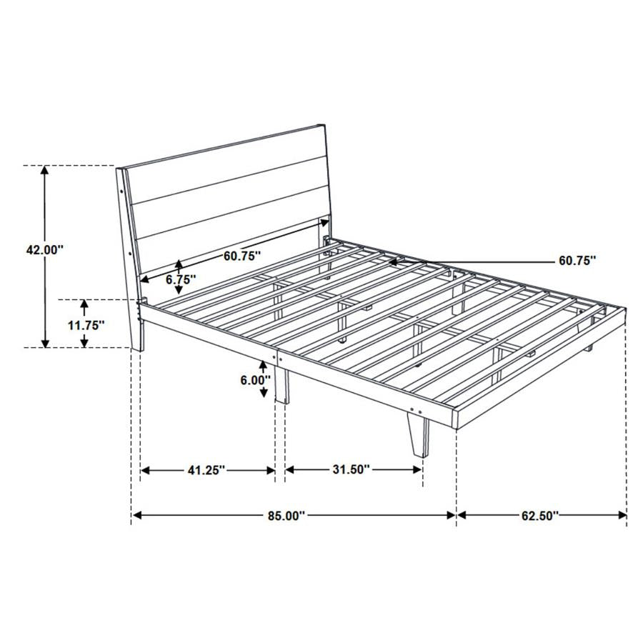 Mays Brown Queen Bed 4 Pc Set - MyWaynesHome #