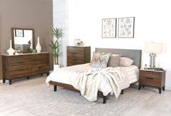 Mays Brown Queen Bed 5 Pc Set - MyWaynesHome #