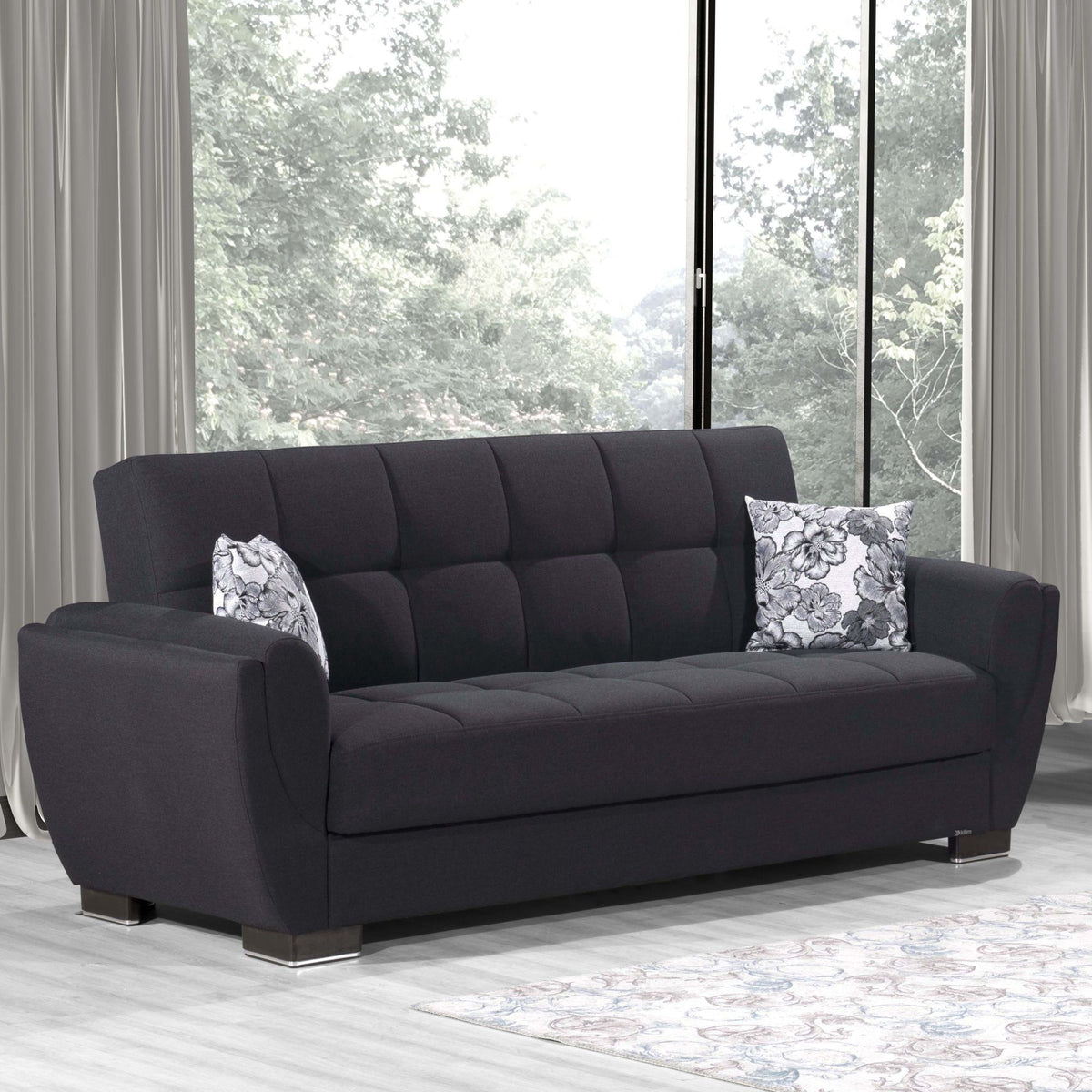Ottomanson Armada Air - Upholstered Convertible Sofabed With Storage - Polyester