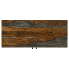 Macon - 2 Door Sheesham Wood Storage Accent Cabinet - Gray