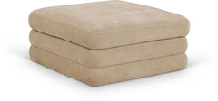 Stellar - Chenille Fabric Upholstered Modular Modular Ottoman