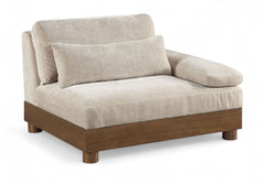 Turin - Fabric Upholstered Modular Arm Chair - Taupe