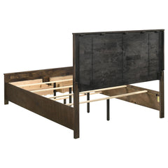 Woodmont Brown Eastern King Bed 4 Pc Set - MyWaynesHome #