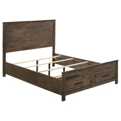 Woodmont Brown Queen Bed 4 Pc Set - MyWaynesHome #