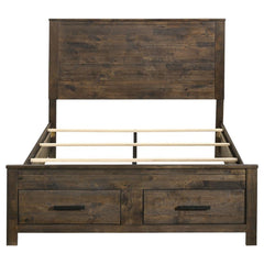 Woodmont Brown Queen Storage Bed - MyWaynesHome #
