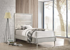 Ramon Silver Twin Bed - MyWaynesHome #