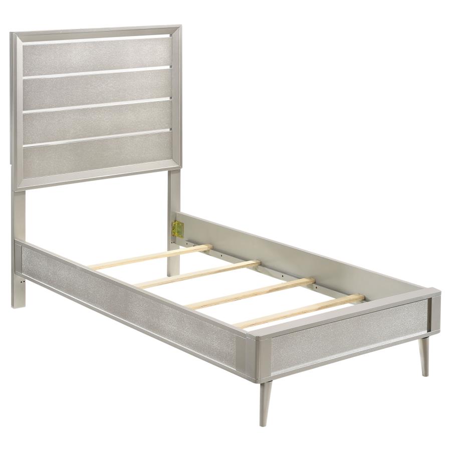 Ramon Silver Twin Bed - MyWaynesHome #