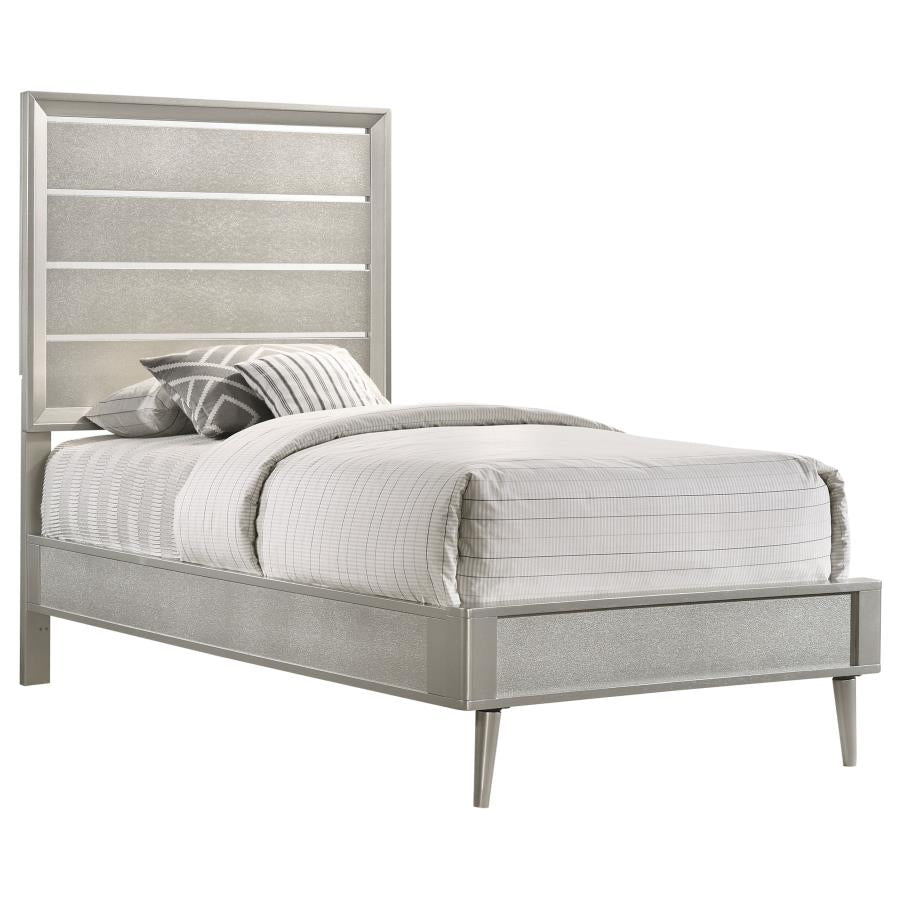 Ramon Silver Twin Bed - MyWaynesHome #