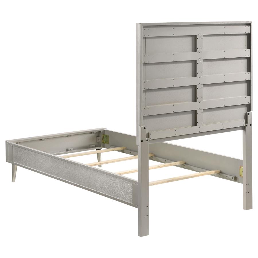 Ramon Silver Twin Bed - MyWaynesHome #
