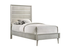 Ramon Silver Twin Bed 5 Pc Set - MyWaynesHome #