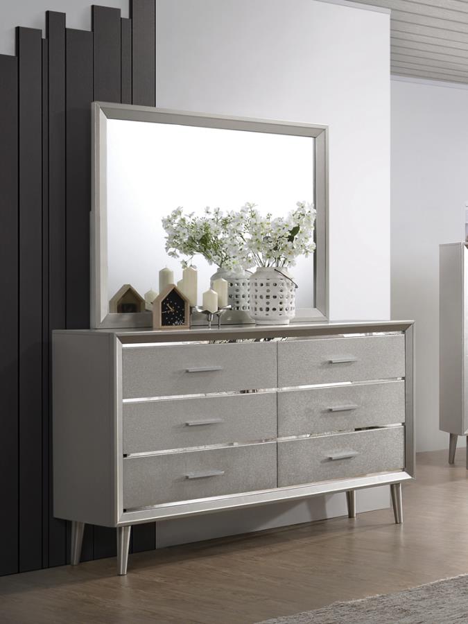 Ramon Silver Dresser Mirror - MyWaynesHome #