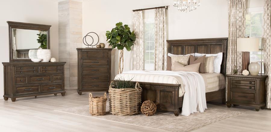 Bennington Brown California King Bed - MyWaynesHome #