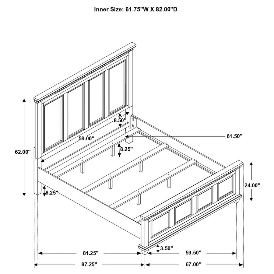 Bennington Brown Queen Bed - MyWaynesHome #