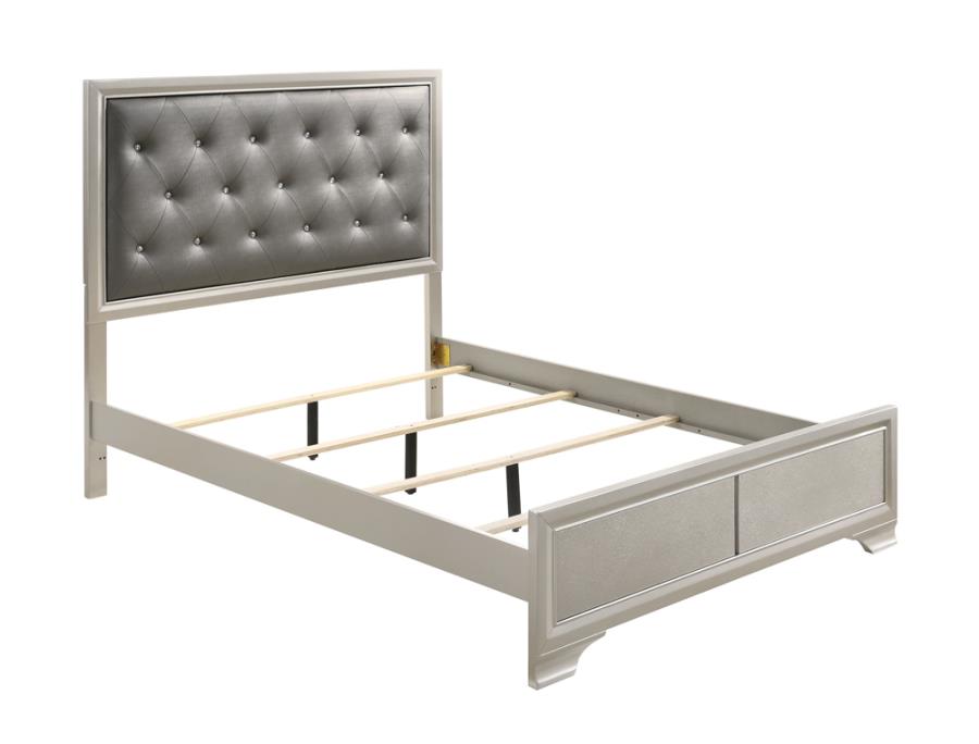 Salford Silver Eastern King Bed - MyWaynesHome #