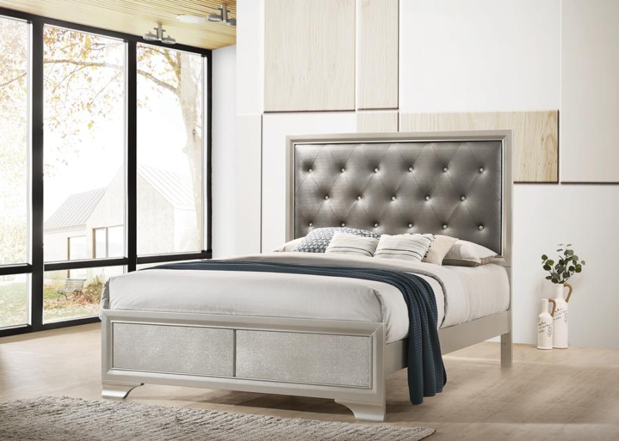 Salford Silver Eastern King Bed - MyWaynesHome #