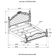 Heidi Silver Eastern King Bed - MyWaynesHome #