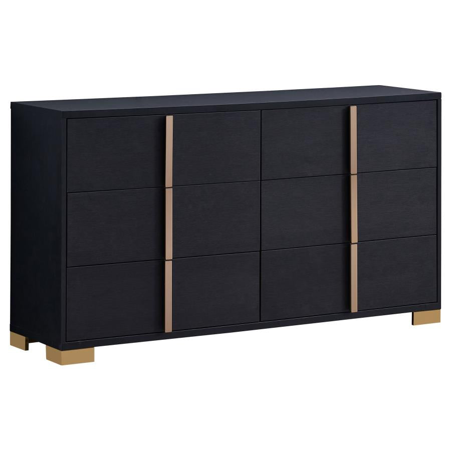 Marceline Black Full Bed 5 Pc Set - MyWaynesHome #