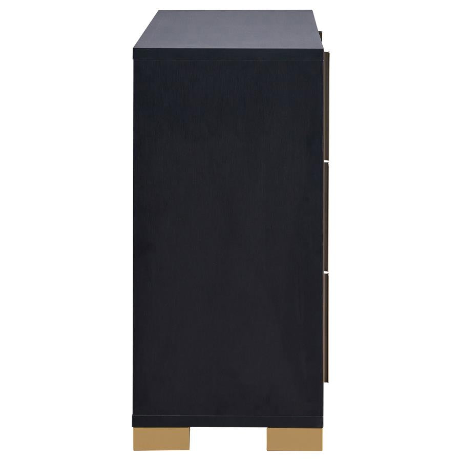 Marceline Black Eastern King Bed 5 Pc Set - MyWaynesHome #