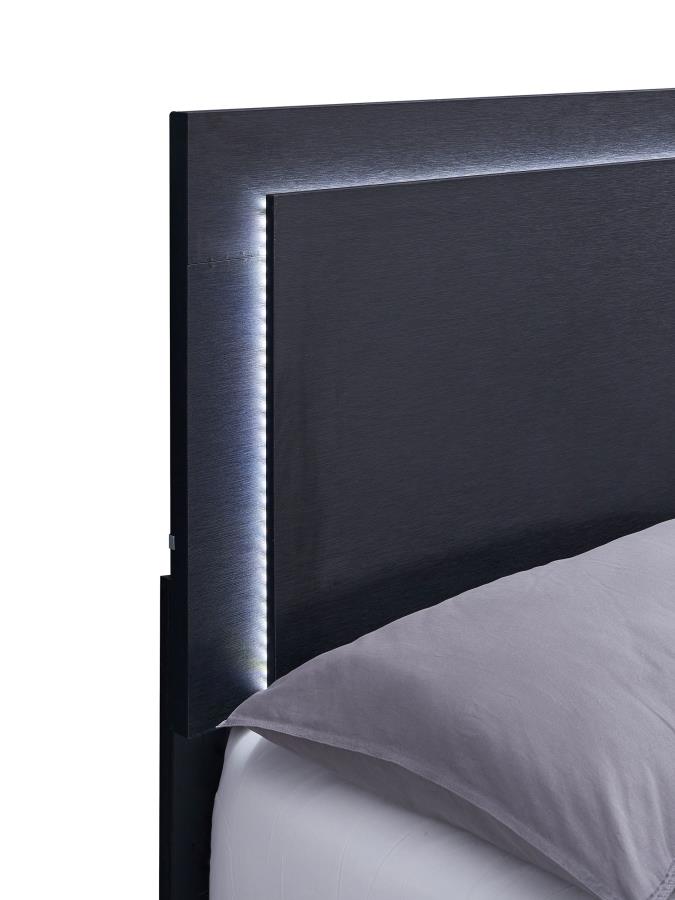 Marceline Black Eastern King Bed 5 Pc Set - MyWaynesHome #
