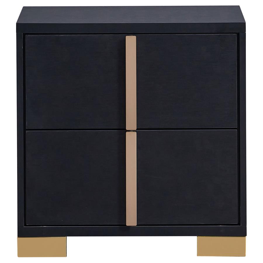 Marceline Black Queen Bed 5 Pc Set - MyWaynesHome #