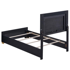 Marceline Black Twin Bed - MyWaynesHome #