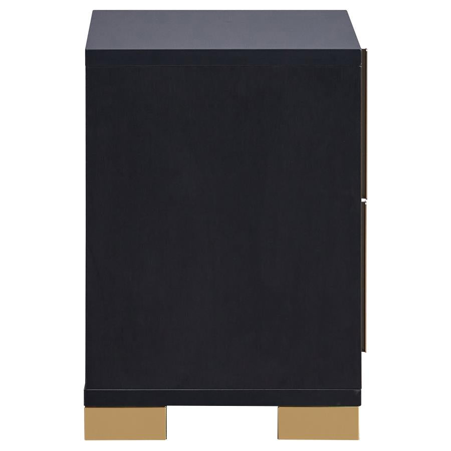 Marceline Black Nightstand - MyWaynesHome #