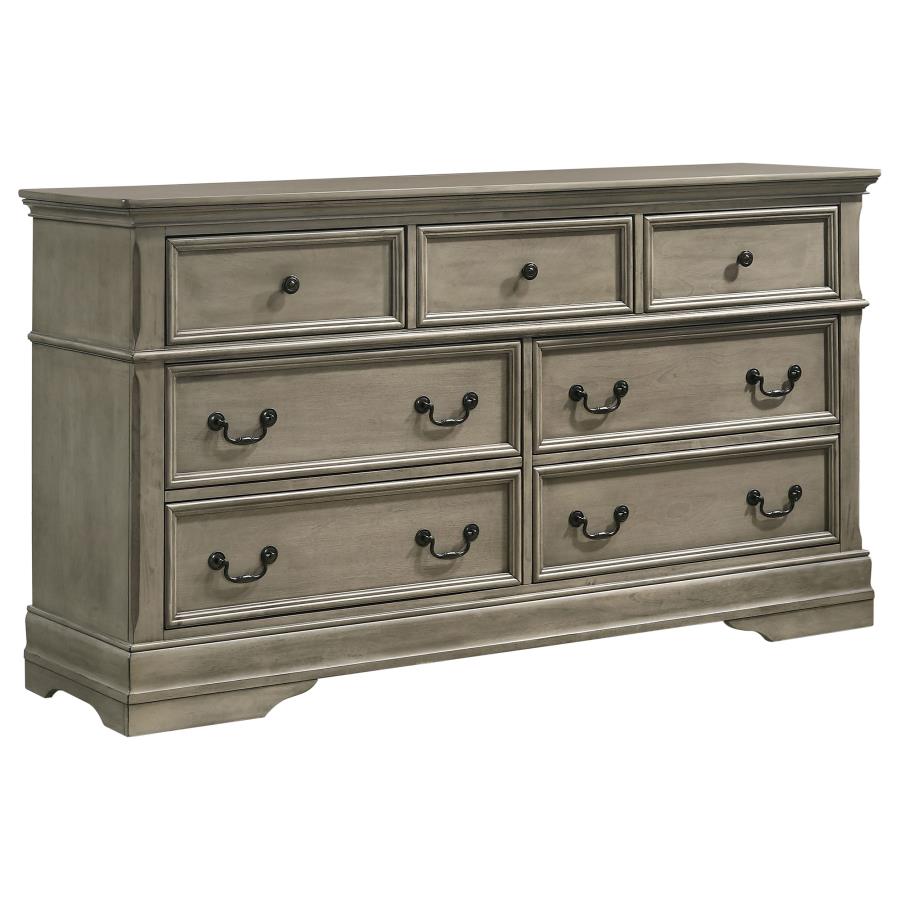 Manchester Brown Eastern King Bed 4 Pc Set - MyWaynesHome #