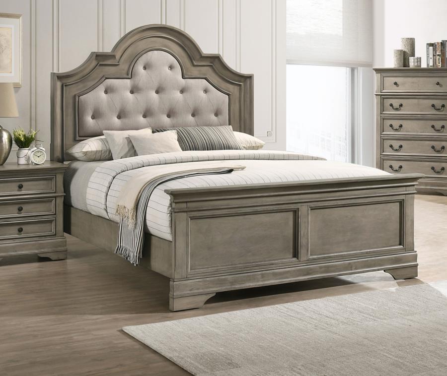 Manchester Brown Eastern King Bed - MyWaynesHome #