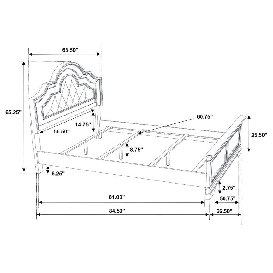 Manchester Brown Queen Bed 5 Pc Set - MyWaynesHome #