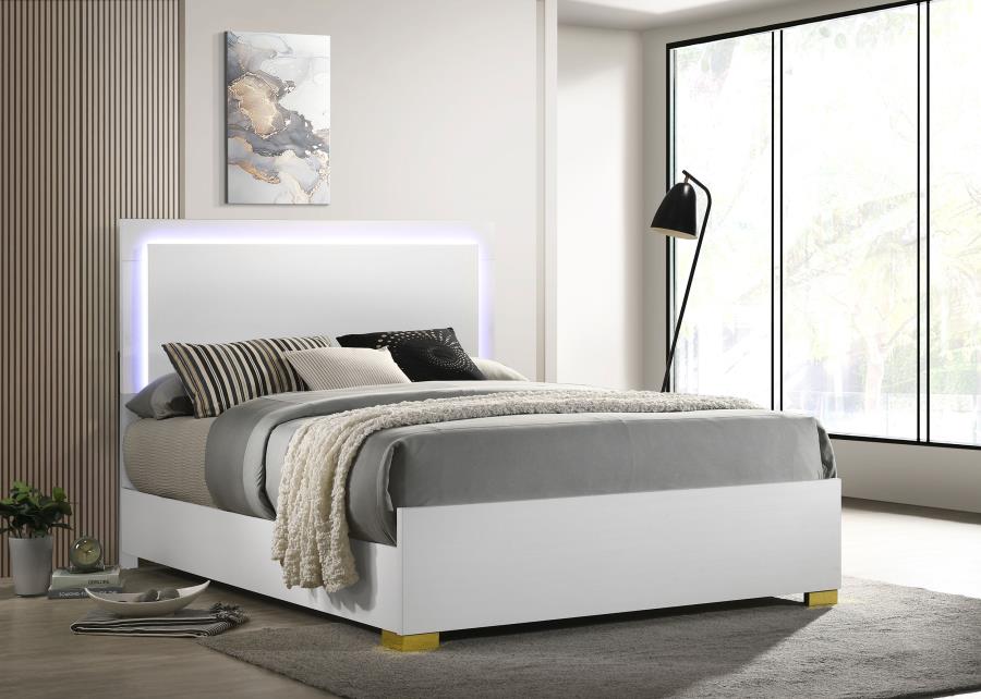 Marceline White Eastern King Bed - MyWaynesHome #