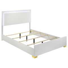 Marceline White Queen Bed 5 Pc Set - MyWaynesHome #