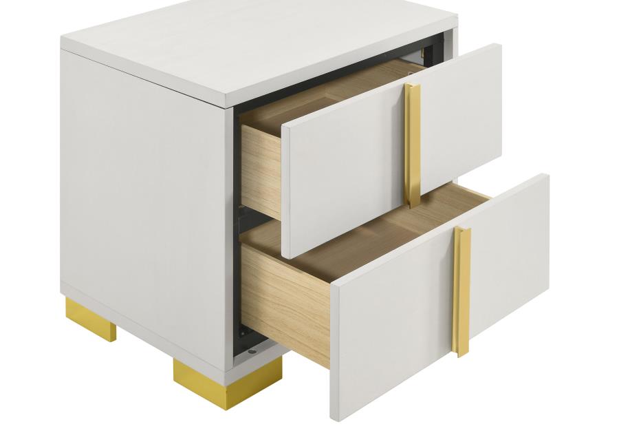 Marceline White Queen Bed 5 Pc Set - MyWaynesHome #