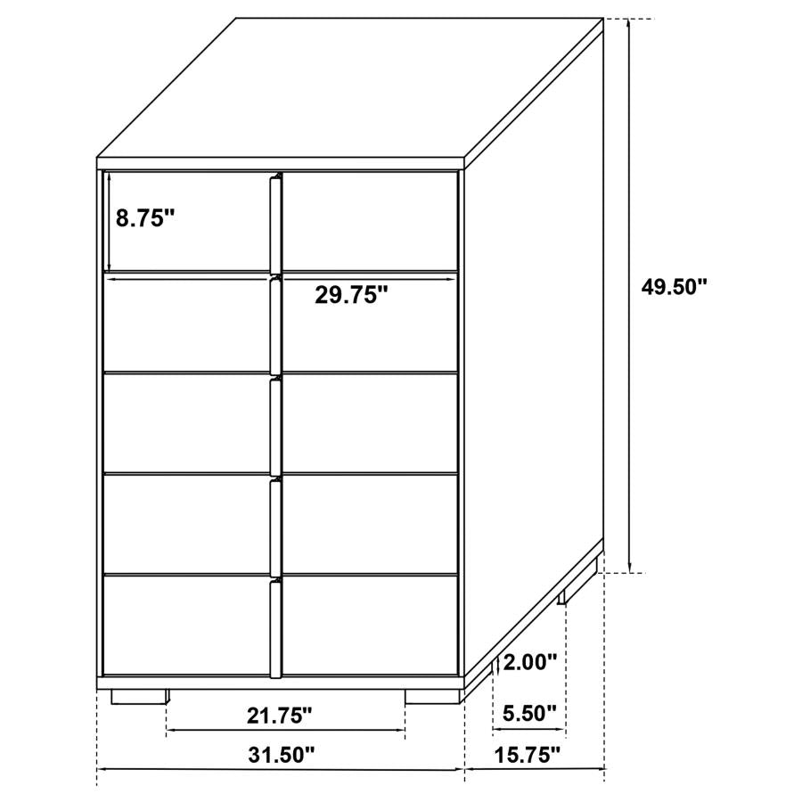 Marceline White Chest - MyWaynesHome #