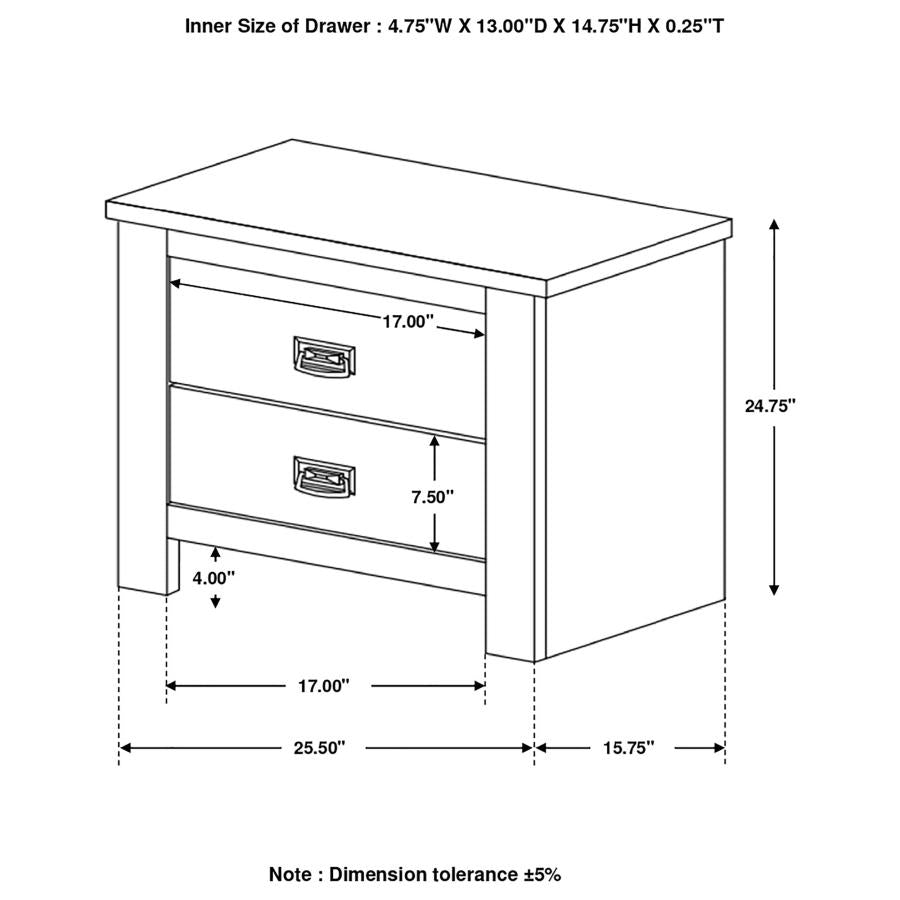Frederick Brown Nightstand - MyWaynesHome #