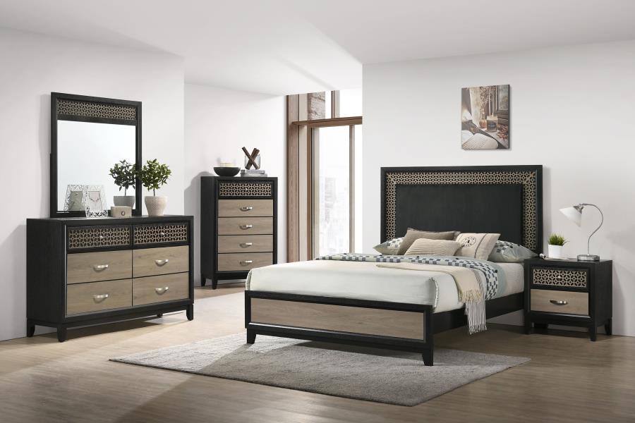 Valencia Brown Eastern King Bed 5 Pc Set - MyWaynesHome #