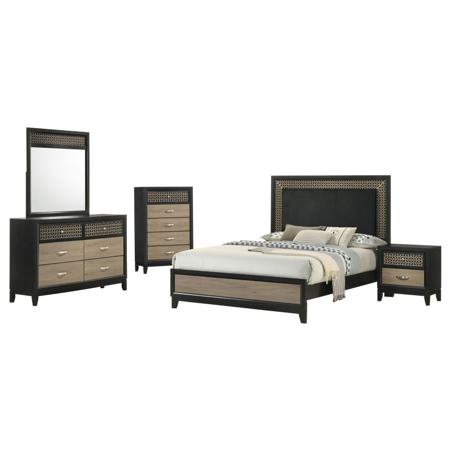Valencia Brown Queen Bed 5 Pc Set - MyWaynesHome #