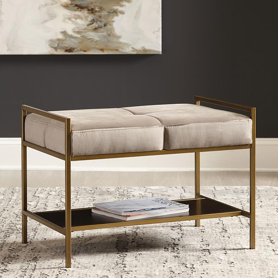 Maria Grey Bench - MyWaynesHome #