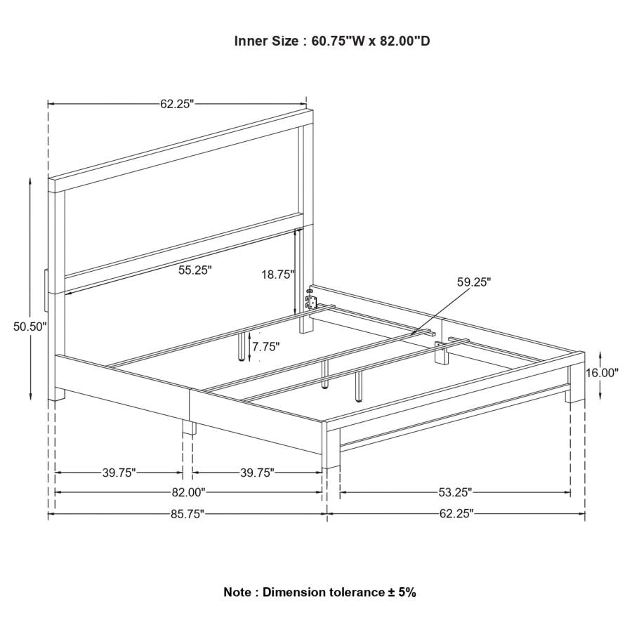 Sidney Brown Queen Bed - MyWaynesHome #