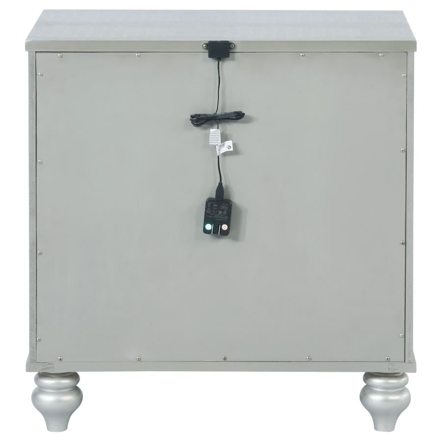 Gunnison Silver Nightstand - MyWaynesHome #
