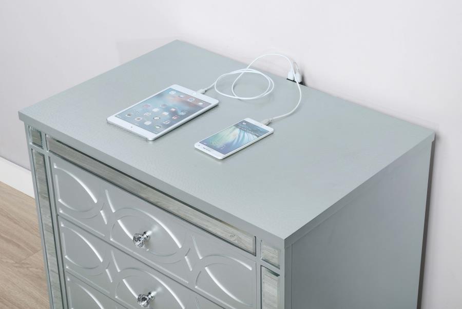 Gunnison Silver Nightstand - MyWaynesHome #