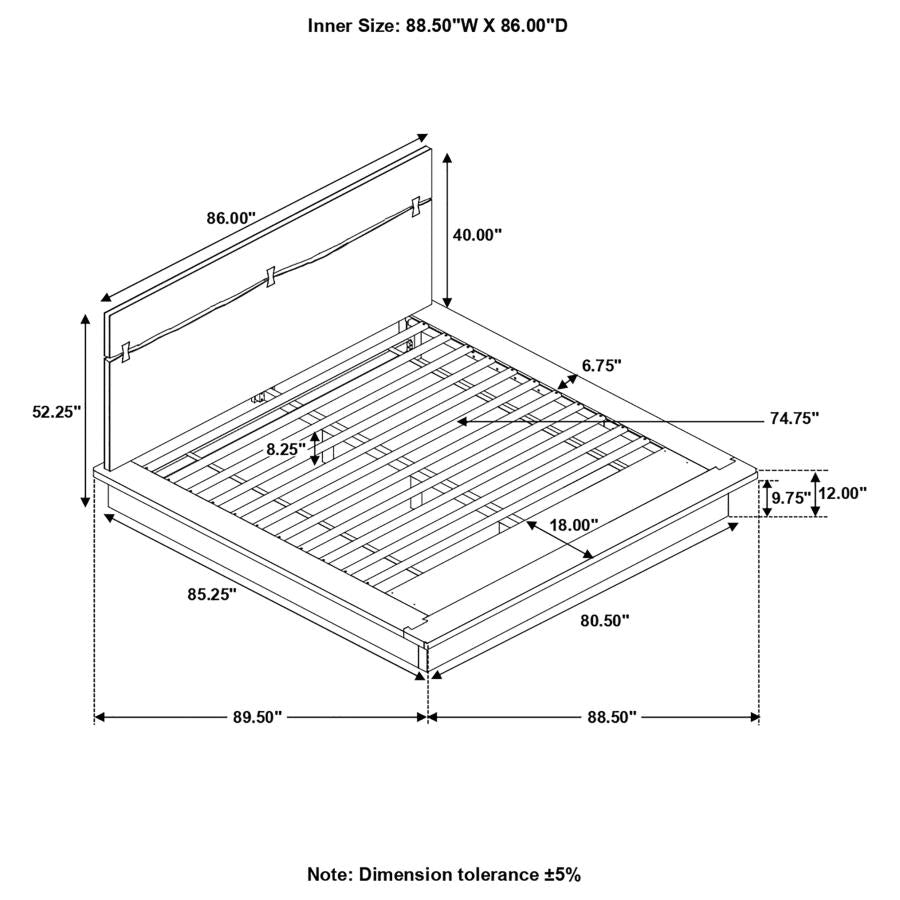 Winslow Brown Eastern King Bed - MyWaynesHome #