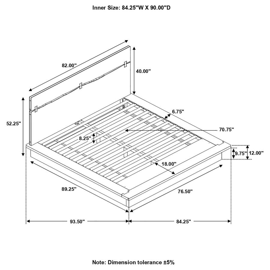 Winslow Brown California King Bed - MyWaynesHome #